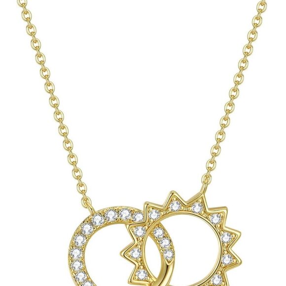 Jewelry - 2-Tone Interlocking | Sunburst Heart | CZ Evil Eye | Single Pearl | Love Heart P